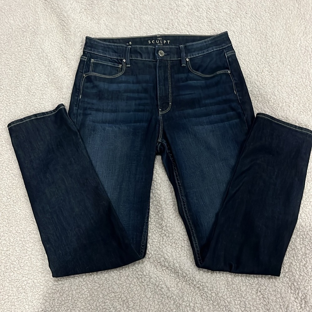 White House Black Market “The Sculpt” Slim Women’s Dark Wash Jeans Size 8 - Picture 2 of 5